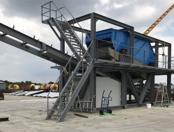 voorzeef grindwin  installatie